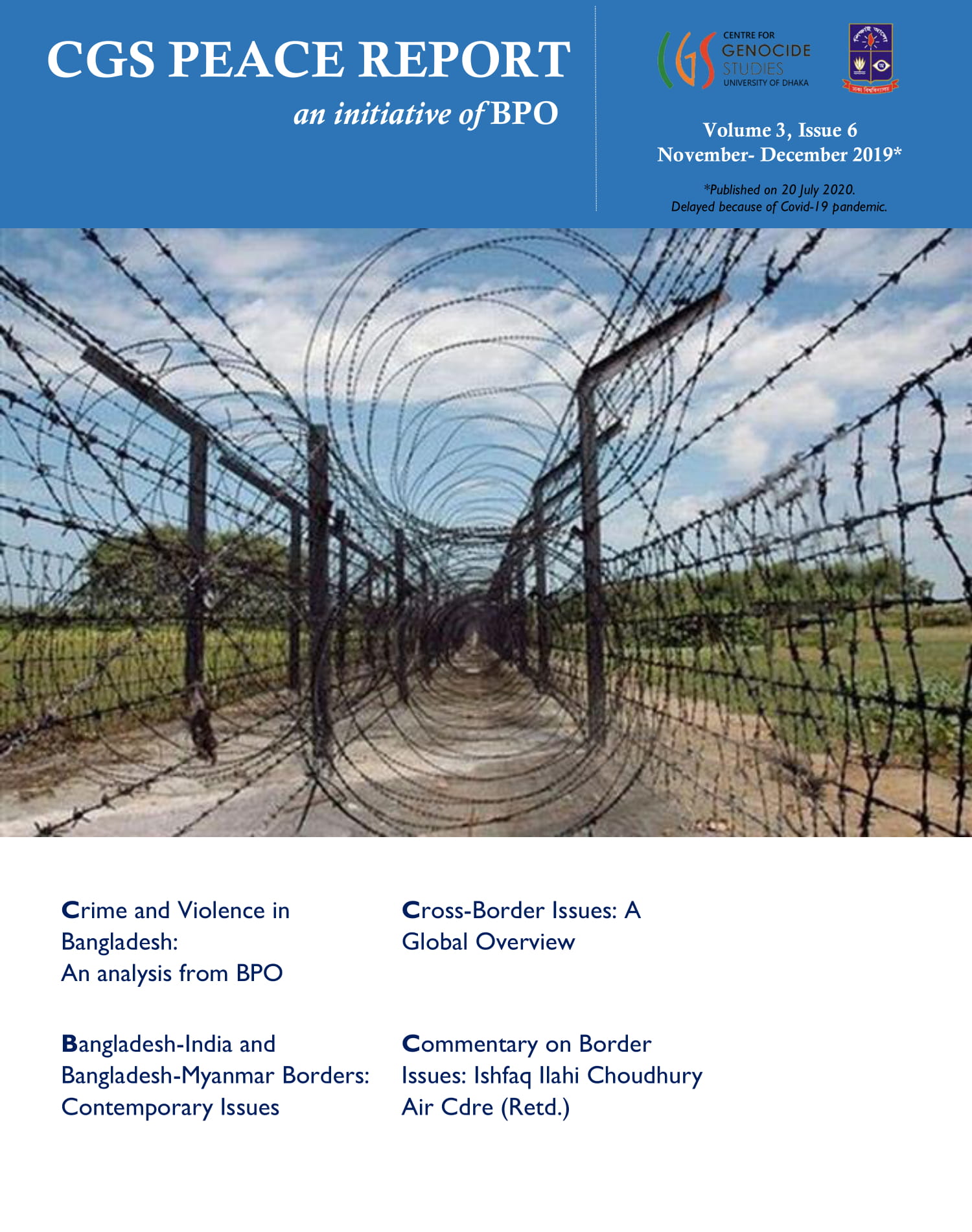 CGS Peace Report V-3, Issue-6